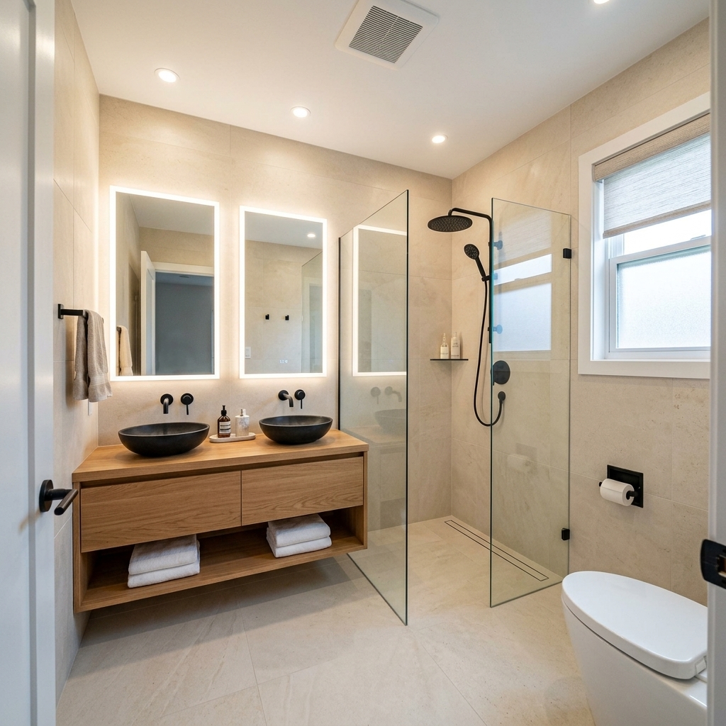 After: Master bath, nine working days